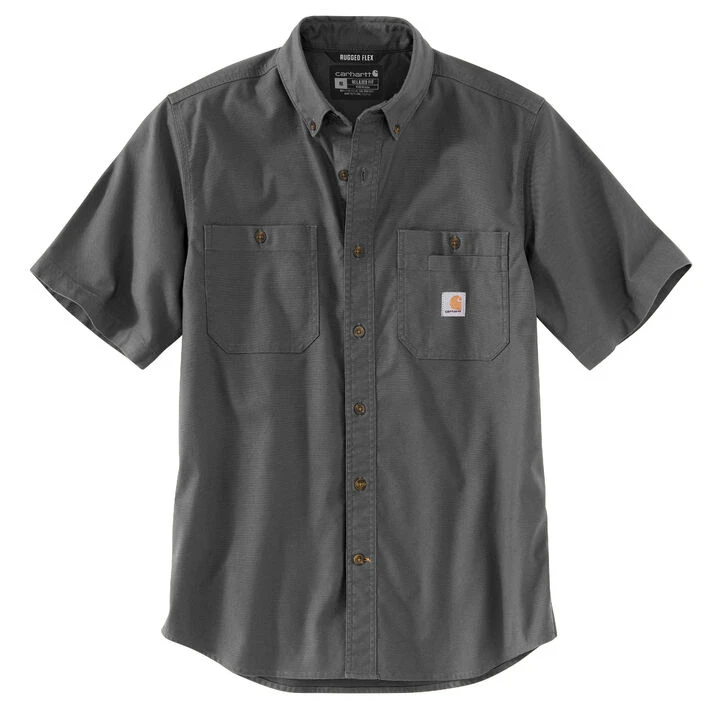 Carhartt Men's Big & Tall Rugged Flex Rigby Short-Sleeve Shirt 6 Carhartt Men's Big & Tall Rugged Flex Rigby Short-Sleeve Shirt - Image 6