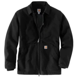 Carhartt Men's Loose Fit Washed Duck Sherpa-Lined Coat