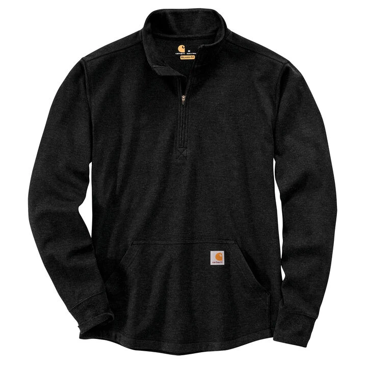 Carhartt Men's Relaxed Fit Heavyweight Half-Zip Thermal Long-Sleeve T-Shirt 1 Carhartt Men's Relaxed Fit Heavyweight Half-Zip Thermal Long-Sleeve T-Shirt