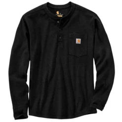 Carhartt Men's Relaxed Fit Heavyweight Henley Pocket Thermal Long-Sleeve T-Shirt