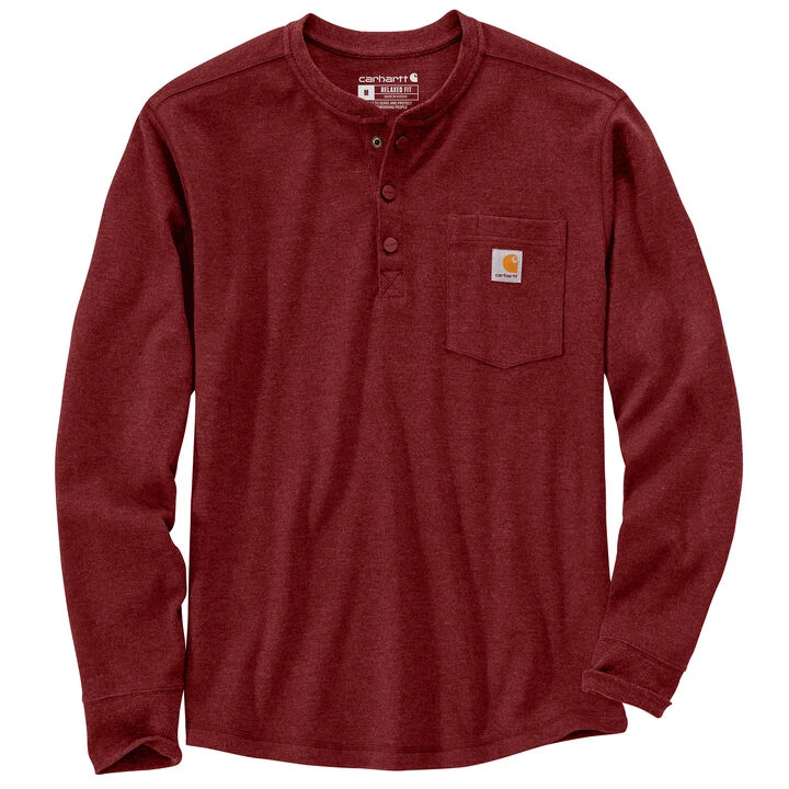 Carhartt Men's Relaxed Fit Heavyweight Henley Pocket Thermal Long-Sleeve T-Shirt 2 Carhartt Men's Relaxed Fit Heavyweight Henley Pocket Thermal Long-Sleeve T-Shirt - Image 2