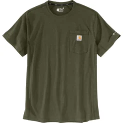 Carhartt Men's Big & Tall Force Relaxed Fit Midweight Short-Sleeve Pocket T-Shirt -Deals Outfivox Store 104616 G73 MS22 e V2