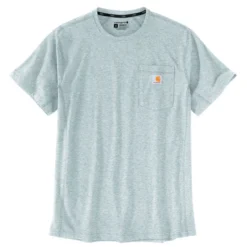 Carhartt Men's Big & Tall Force Relaxed Fit Midweight Short-Sleeve Pocket T-Shirt -Deals Outfivox Store 104616 HGY MS22 1