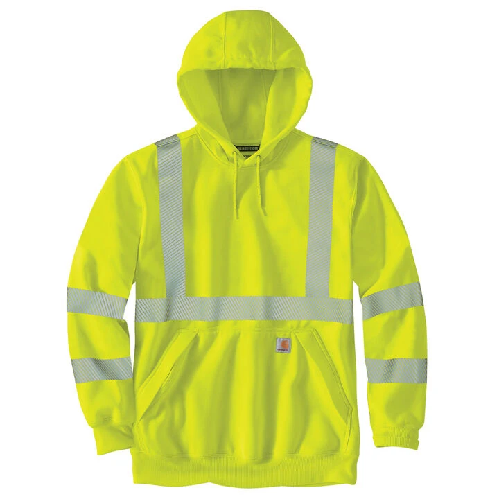 Carhartt Men's High-Visibility Loose Fit Midweight Class 3 Hoodie 1 Carhartt Men's High-Visibility Loose Fit Midweight Class 3 Hoodie