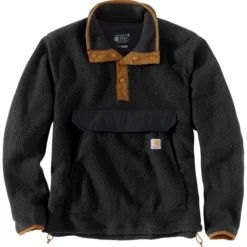 Carhartt Men's Big & Tall Relaxed Fit Fleece Snap Front Jacket