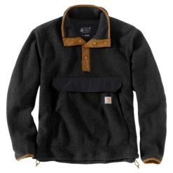 Carhartt Men's Relaxed Fit Fleece Snap Front Jacket