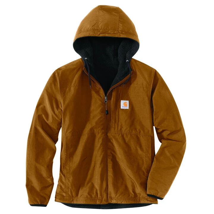 Carhartt Men's Big & Tall Rain Defender Relaxed Fit Fleece Reversible Jacket 1 Carhartt Men's Big & Tall Rain Defender Relaxed Fit Fleece Reversible Jacket