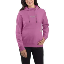 Carhartt Women's Carhartt Force Relaxed Fit Lightweight Graphic Hooded Sweatshirt -Deals Outfivox Store 105573 V58