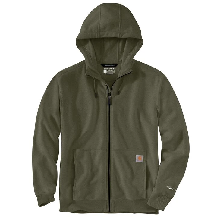 Carhartt Men's Force Relaxed Fit Lightweight Full-Zip Sweatshirt 2 Carhartt Men's Force Relaxed Fit Lightweight Full-Zip Sweatshirt - Image 2