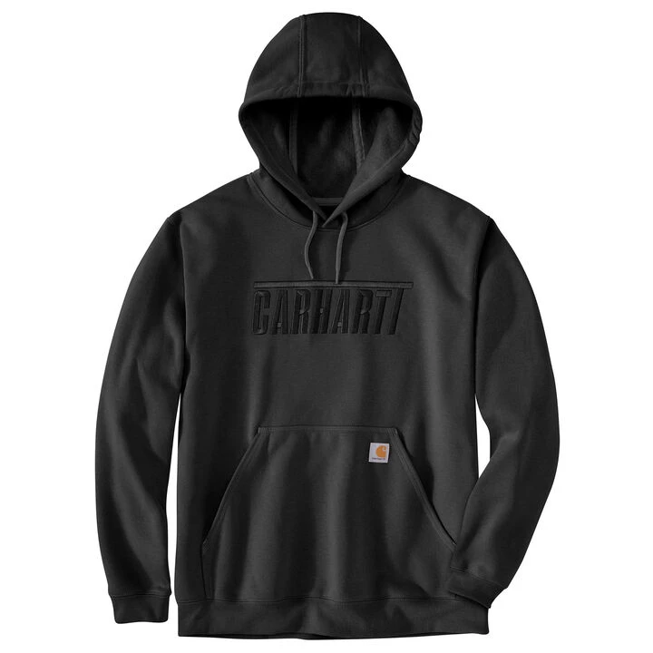 Carhartt Men's Loose Fit Midweight Embroidered Logo Graphic Hooded Sweatshirt 1 Carhartt Men's Loose Fit Midweight Embroidered Logo Graphic Hooded Sweatshirt