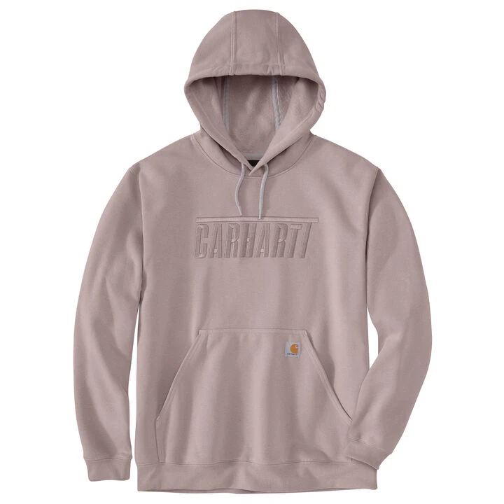 Carhartt Men's Loose Fit Midweight Embroidered Logo Graphic Hooded Sweatshirt 2 Carhartt Men's Loose Fit Midweight Embroidered Logo Graphic Hooded Sweatshirt - Image 2