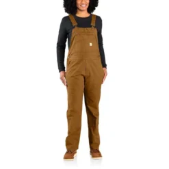Carhartt Women's Loose Fit Rugged Flex Canvas Bib Overall