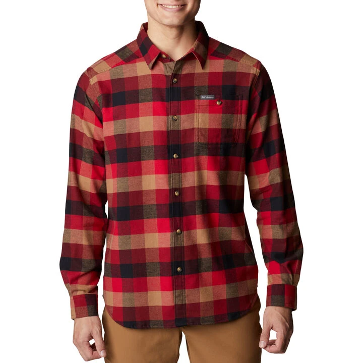 Columbia Men's Cornell Woods Flannel Long-Sleeve Shirt 4 Columbia Men's Cornell Woods Flannel Long-Sleeve Shirt - Image 4