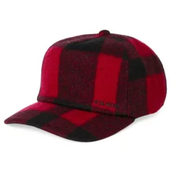 Filson Men's Mackinaw Wool Forester Cap -Deals Outfivox Store 20233034 Redblack
