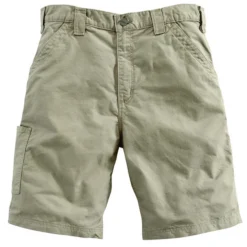 Carhartt Men's 10" Canvas Work Short -Deals Outfivox Store B147 TAN S19 1