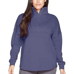 Deals Outfivox Store 36 Colosseum Women's Julana Oversized 1/4-Snap Pullover Fleece