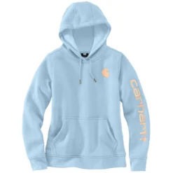 Carhartt Women's Relaxed Fit Midweight Logo Sleeve Graphic Sweatshirt