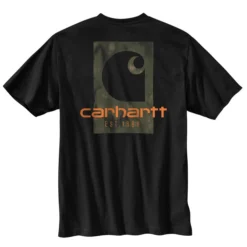 Carhartt Men's Big & Tall Loose Fit Heavyweight Camo Logo Graphic Short-Sleeve T-Shirt
