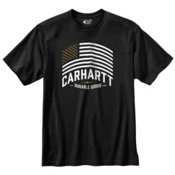 Carhartt Men's Relaxed Fit Midweight Flag Graphic Short-Sleeve T-Shirt