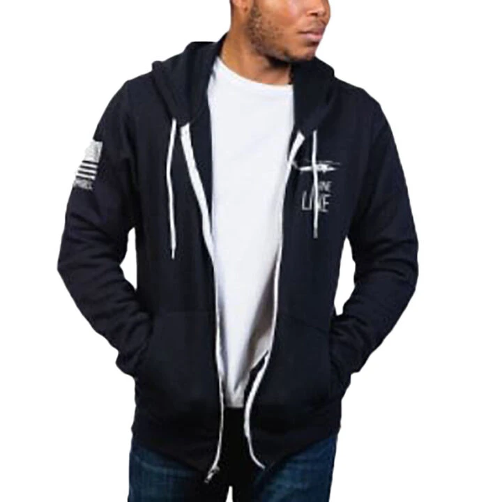 Nine Line Apparel Men's Don't Tread On Me Full-Zip Hoodie 2 Nine Line Apparel Men's Don't Tread On Me Full-Zip Hoodie - Image 2