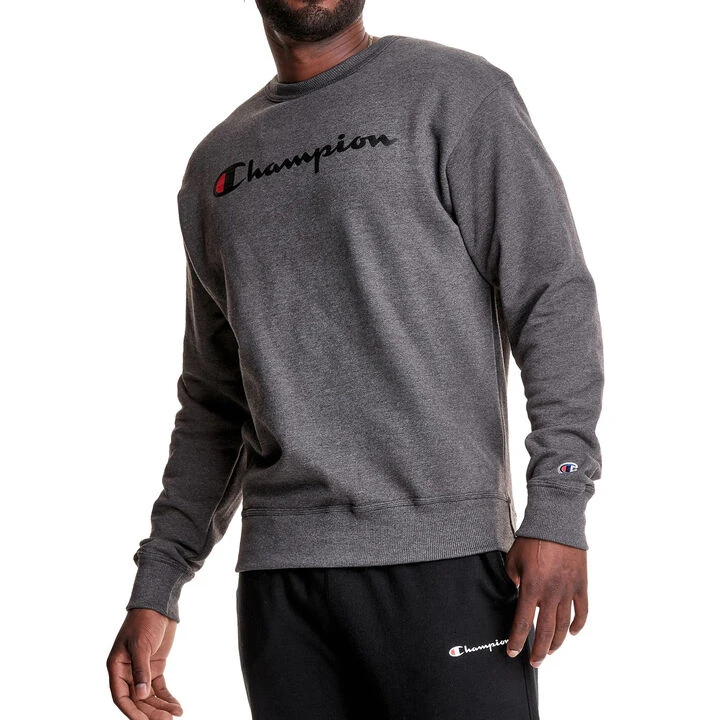 Champion Men's Powerblend Graphic Crew Sweatshirt 2 Champion Men's Powerblend Graphic Crew Sweatshirt - Image 2