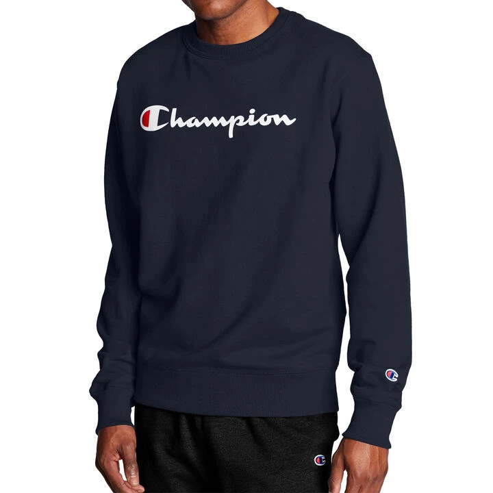 Champion Men's Powerblend Graphic Crew Sweatshirt 3 Champion Men's Powerblend Graphic Crew Sweatshirt - Image 3