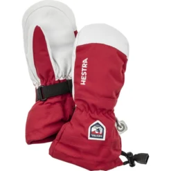 Hestra Glove Junior Heli Ski Mitt -Deals Outfivox Store Hestra 30561 Red