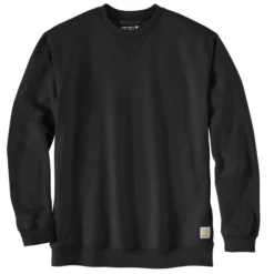 Carhartt Men's Big & Tall Midweight Crewneck Sweatshirt -Deals Outfivox Store K124 BLK MF22 e 1