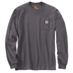 Carhartt Men's Loose Fit Heavyweight Long-Sleeve Pocket T-Shirt -Deals Outfivox Store K126CRH 1