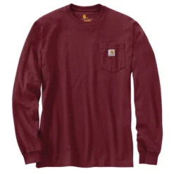 Carhartt Men's Loose Fit Heavyweight Long-Sleeve Pocket T-Shirt -Deals Outfivox Store K126 PRT S19