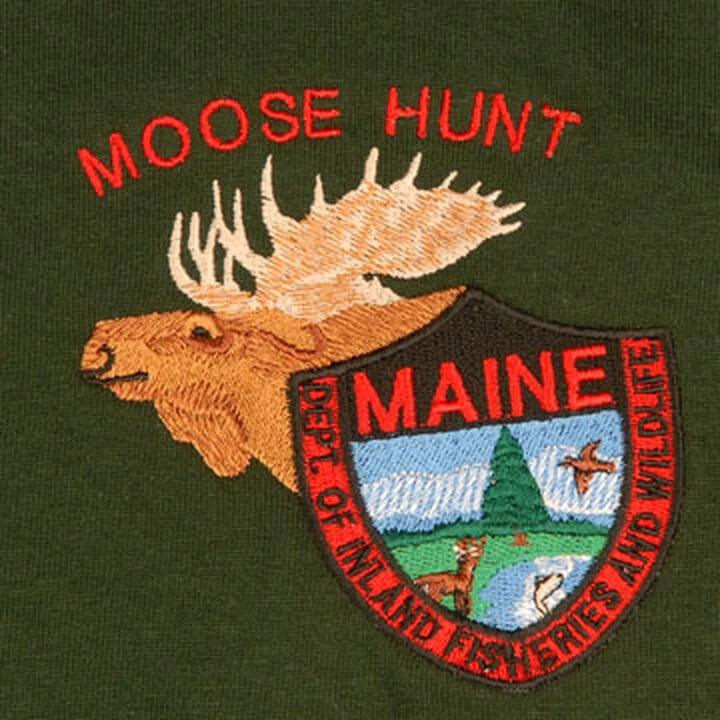 Maine Inland Fisheries And Wildlife Short-Sleeve T-Shirt - Moose Hunt 2 Maine Inland Fisheries And Wildlife Short-Sleeve T-Shirt - Moose Hunt - Image 2