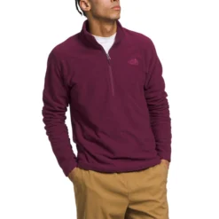 The North Face Men's Textured Cap Rock 1/4-Zip Fleece Shirt -Deals Outfivox Store NF0A3YR1 I0H hero