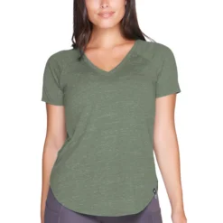 Colosseum Women's Gemma Short-Sleeve T-Shirt -Deals Outfivox Store RCATS30976 DARK20OLIVE FRONT