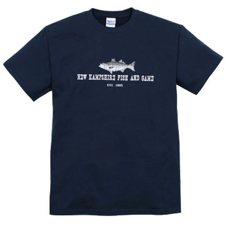 NH Fish And Game Men's Striper Short-Sleeve T-Shirt 1 NH Fish And Game Men's Striper Short-Sleeve T-Shirt