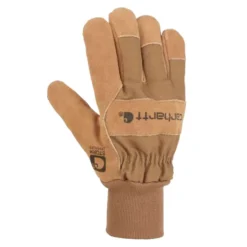 Carhartt Men's Waterproof Breathable Suede Knit Cuff Work Gloves