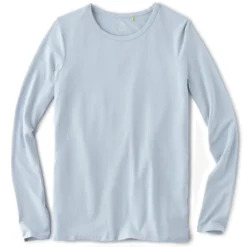 Tasc Performance Women's NOLA Bamboo Crew Long-Sleeve Base Layer Top -Deals Outfivox Store TW741 Haze