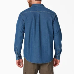 Dickies Men's Flex Denim Long-Sleeve Shirt 5 Dickies Men's Flex Denim Long-Sleeve Shirt -Deals Outfivox Store WL301 MW2 BK