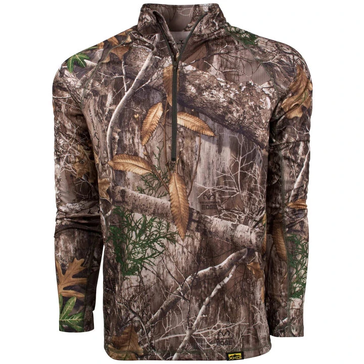 King's Camo Men's XKG Elevation Quarter-Zip Long-Sleeve Pullover Top 1 King's Camo Men's XKG Elevation Quarter-Zip Long-Sleeve Pullover Top