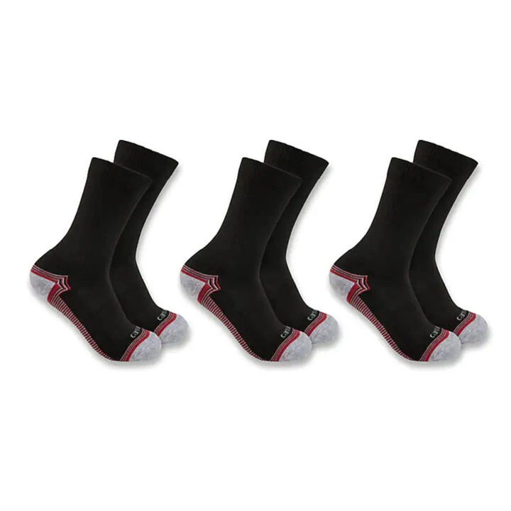 Carhartt Women's Carhartt Force Midweight Crew Sock, 3/pk 1 Carhartt Women's Carhartt Force Midweight Crew Sock, 3/pk