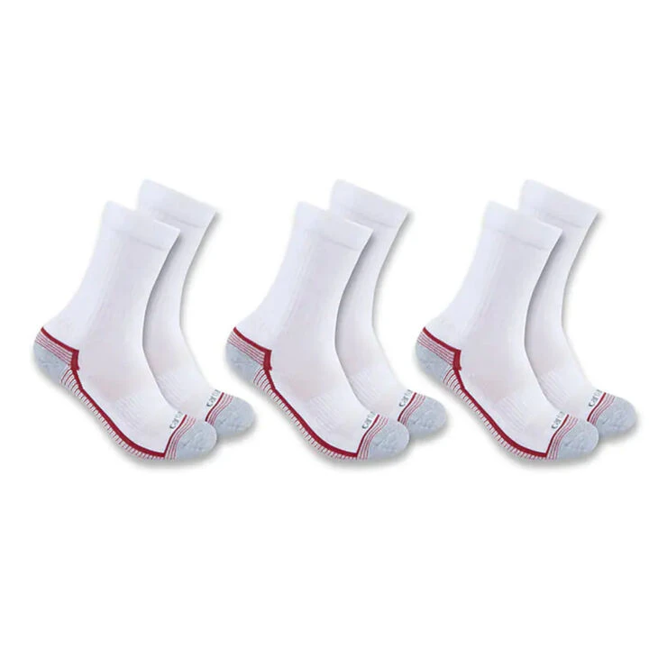 Carhartt Women's Carhartt Force Midweight Crew Sock, 3/pk 3 Carhartt Women's Carhartt Force Midweight Crew Sock, 3/pk - Image 3