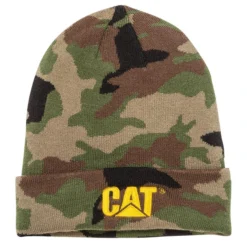 CAT Workwear Men's & Women's Trademark Cuff Beanie 6 CAT Workwear Men's & Women's Trademark Cuff Beanie -Deals Outfivox Store cat workwear mens trademark cuff beanie woodland camo