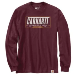 Carhartt Men's Loose Fit Heavyweight Outlast Graphic Long-Sleeve T-Shirt -Deals Outfivox Store image 105954PRT 550 550