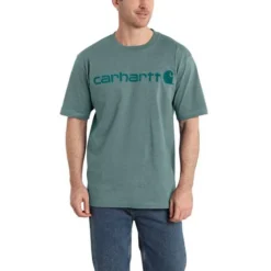 Carhartt Men's Loose Fit Heavyweight Logo Graphic Short-Sleeve T-Shirt -Deals Outfivox Store image K195SHP 550 550