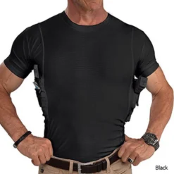 Glock Men's Executive Concealment Crew Neck Shirt -Deals Outfivox Store t1406bktxt
